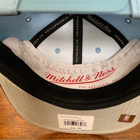 Mitchell & Ness Houston Rockets Adjustable Snapback Hat Cap - Picture 4 of 6